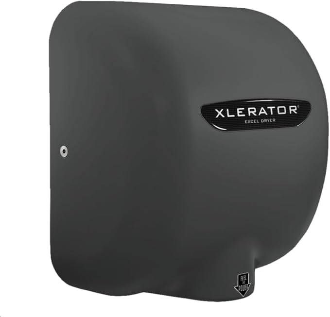 XLERATOR XL-SP Automatic High Speed Hand Dryer with Gray Cover and 1.1 Noise Reduction Nozzle, 12.5 A, 110/120 V (Gray)