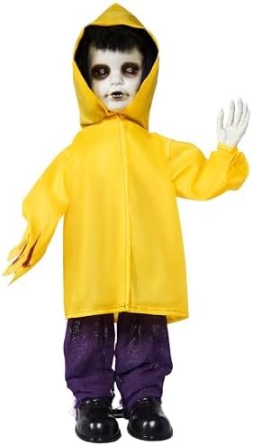JOYIN Halloween Decorations Outdoor, Life Size Animatronics Ghost Decor Props with Glowing Eyes, Sound Activated Party Supplies for Yard Lawn Haunted House