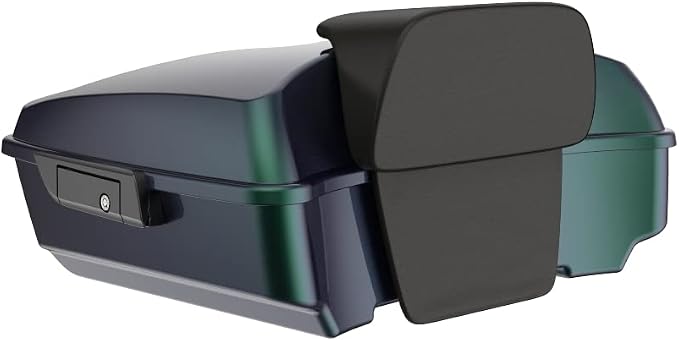 Advanblack Road Glide Tour Trunk Pack Snake Venom Chopped Tour Trunk Pack Backrest Pad for '97-'25 Harley Touring Road King Street Glide Electra Glide CVO models