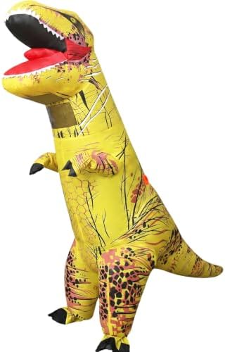 Inflatable Dinosaur Costume for Kids and Adults, Blow Up Party Suit
