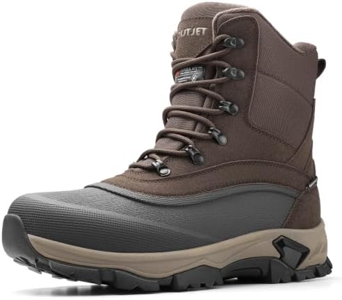 Men's Insulated Winter Snow Boots Waterproof