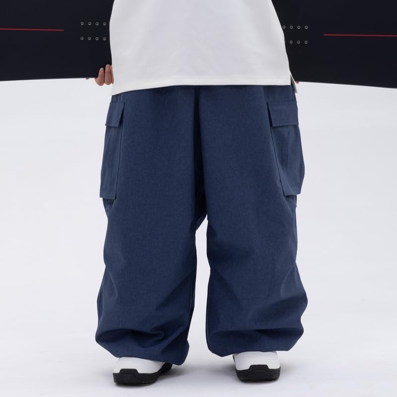 SNOWVERB Loose Fit Snowboard Leopard Ski Snow Baggy Pants for Men and Women