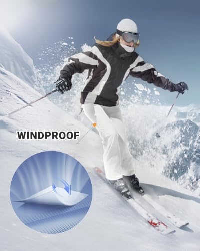Outdoor Ventures Fleece Lined Waterproof Pants Women Ski Snow Hiking Warm