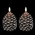Wondise Pine Cone Flameless Candles with 6H Timer