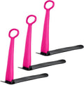 Slippery Racer Kid's Lightweight Compact Foldable Cold Resistant Downhill Outdoor Winter Ski Scooter Snow Sled for Children 4 Years and Up (Pink, 3)