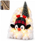 Penguin Christmas Stair Snow Decor, Winter Home Decoration