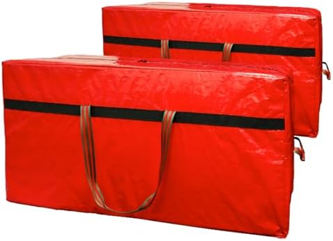 WFK 2 Pack 7FT Christmas Tree Storage Bag Waterproof Tree Bag Red