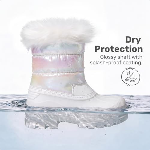 DREAM PAIRS Girls Snow Waterproof Winter Boots