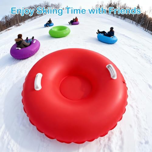 Shappy 4 Pack Inflatable Snow Tubes Heavy Duty