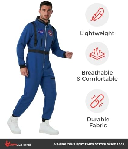 Morph, Astronaut Costume Men, Space Suit, Halloween Costumes for Men