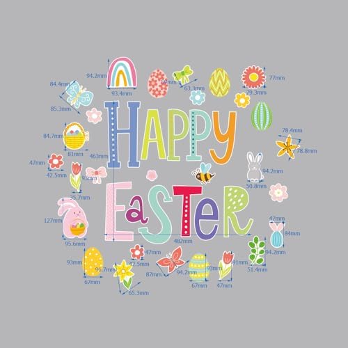 Easter Magnets for Fridge & Car - 12Pcs Glow in The Dark Bunny & Egg Decor Set, Spring & Easter Party Favors, Refrigerator Magnets, Car Decals for Kids & Adults (D)