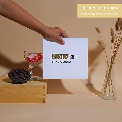 ZIMASILK 100% 22 Momme Mulberry Silk Bonnet for Sleeping Women, Breathable Silk Hair Wrap for Premium Hair Protection - Reducing Friction (1Pc, Gold)