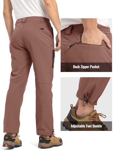 Rdruko Men's Snow Pants Waterproof Ski Pants Insulated Trousers