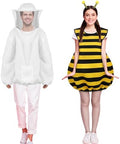Hercicy Halloween Bee & Beekeeper Couple Costume with Headpiece