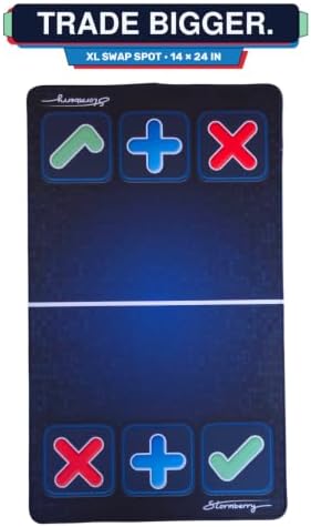 Stormberry SWAP SPOT XL Squishy Trading Mat 14x24, Blue Digital Pixel
