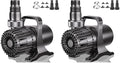 WaterRebirth (3200GPH-175W,UL listed) High Flow Large Fountain Submersible Water Pond Sump Pump Aquarium Electric Waterfall Pump Outdoor PS-3200 (Pack of 2)