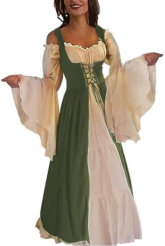 ABaoWedding Womens's Medieval Renaissance Costume Cosplay Over Dress