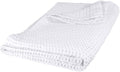 GILDEN TREE Waffle Bath Sheet Quick Dry Towel, Thin Luxury Bath Towels, Bath Sheets 40x80 Large Bath Towels, Modern Style (White)