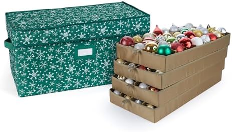 Covermates Adjustable Ornament Storage Box, 25.5" W x 13" D x 12.5" H