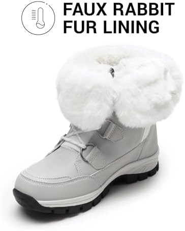 DREAM PAIRS Women's Waterproof Mid Calf Snow Boots