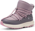FitVille Wide Width Snow Boots for Women Slip On Fur Lined Ankle Booties