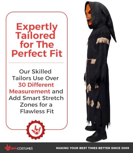 Morph Scary Pumpkin Costume Adult, Halloween Costumes for Men