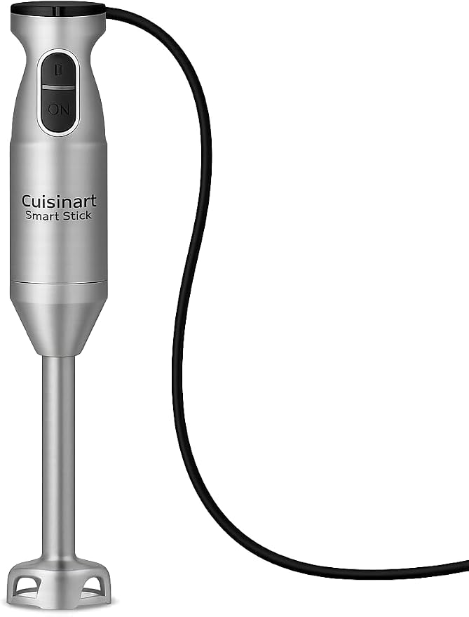 Cuisinart Smart Stick Two-Speed Corded Hand Blender, Powerful Immersion Blender with 300-Watt Motor Blends Shakes, Smoothies, Puree, Baby Food, Soups & Sauces, CSB-175SVP1, Silver