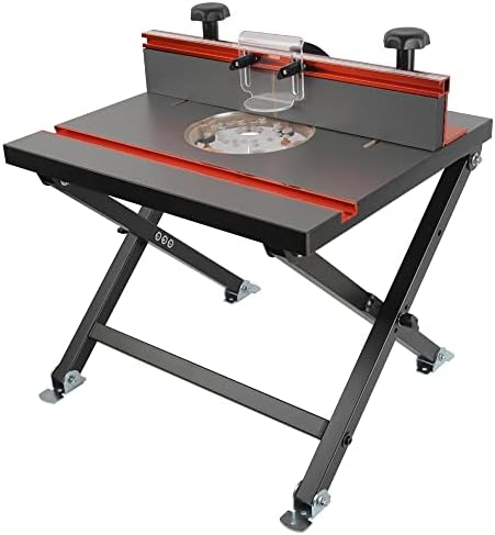 O’SKOOL Foldable Benchtop Trim Router Table with Adjustable Stand