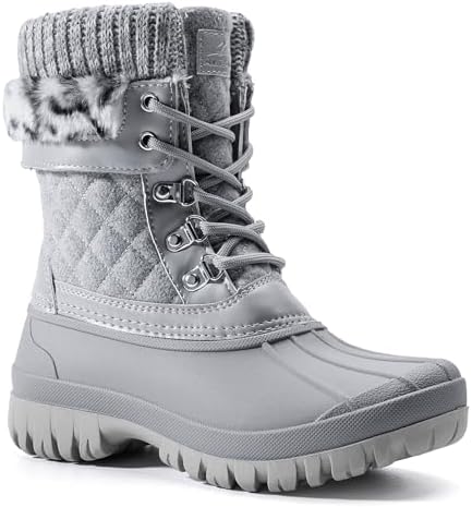 ALEADER Womens Winter Snow Boots | Waterproof Shell | Duck Boots
