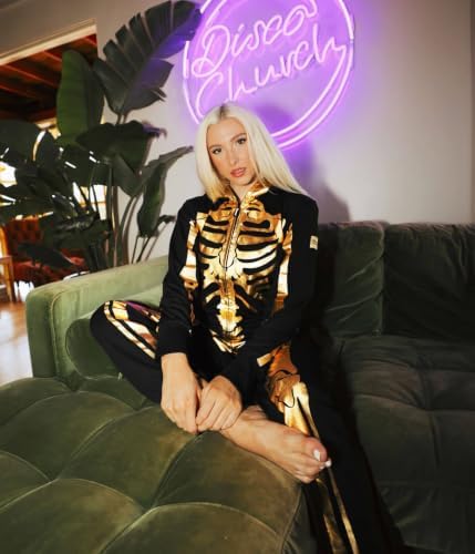 Tipsy Elves Skeleton Halloween Jumpsuit Costume for Women