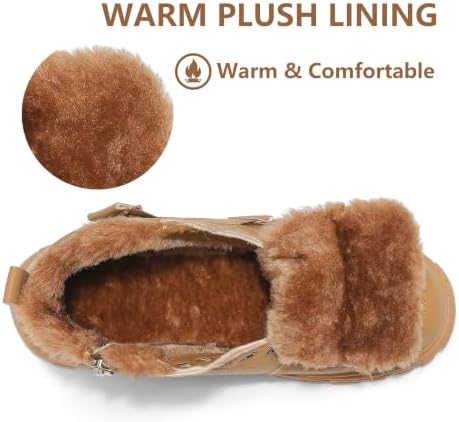Womens Snow Boots Warm Winter Shoes Lace Up Ankle Booties