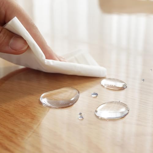 LovePads Clear Desk Mat 16 x 28 in, 2mm Thick Plastic Table Cover Protector