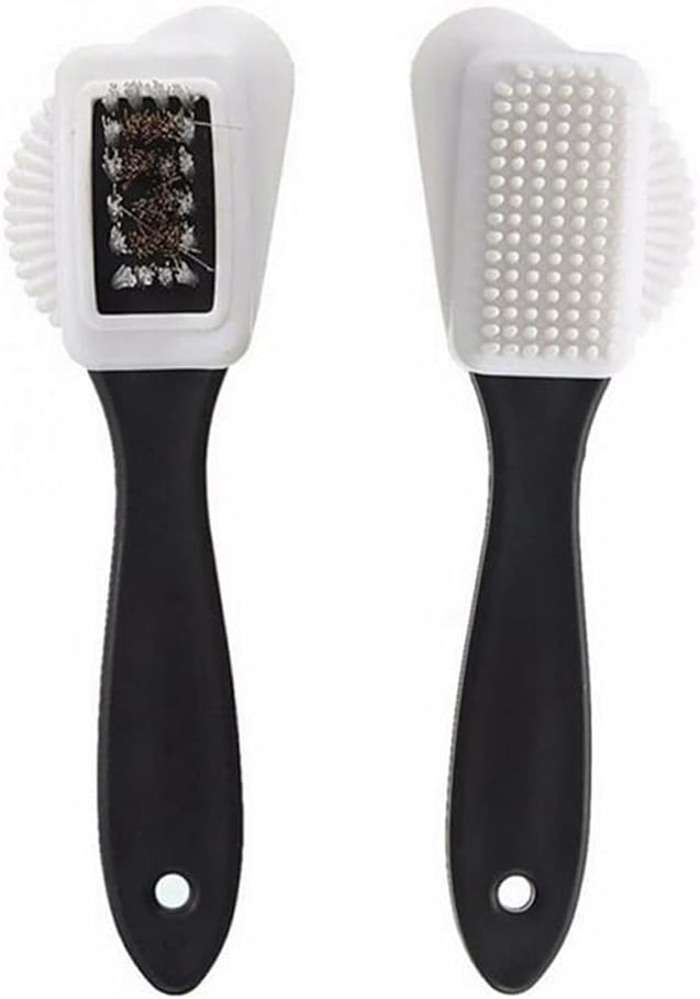 VIDI 3-Sided Shoe Brush Cleaning Shoes Renovation Care Fit for Suede Nubuck Black Boots