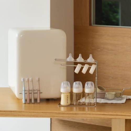 NEW UPANG Signature2 Plus LED Baby Bottle Sanitizer (UP920A+) (Milk White) & Toothbrush Holder Set
