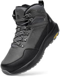 FitVille Winter Boots for Men Snow Boots with Side Zipper & Insulated Layer