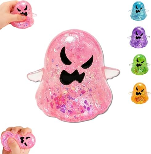 Halloween Spooky Super Soft Stress Balls | Squishy Sensory Squeeze Toy Relief Fidget Gift for Women Men Horror Holiday & Birthday Gift Party Favor(5Pack)