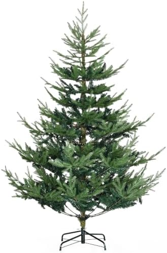 HOMCOM 6 Foot Artificial Christmas Tree, Nordic Pine, Green