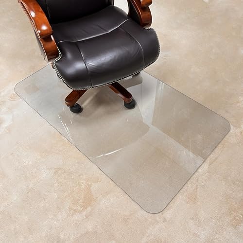 2Pack Crystal Clear 1/5" Thick 54" x 32" Heavy Duty Hard Chair Mat, Can be Used on Carpet or Hard Floor