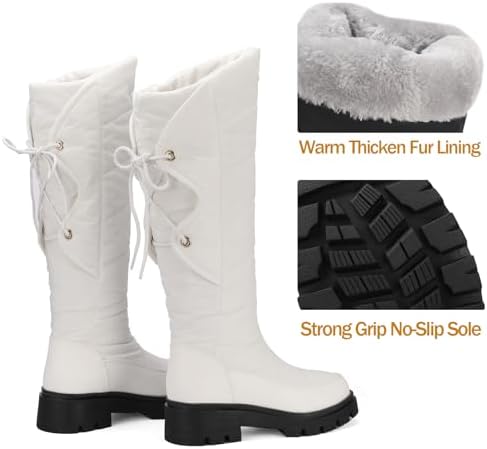 Women's Snow Boots Knee High Warm Winter Shoes