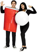 Fun World Beer Pong Couple Adult Costume, One Size Fits Most