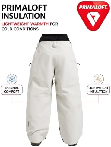 GSOU SNOW Men Women Snowboard Pants RECCO Baggy Snow Ski Pants Insulated