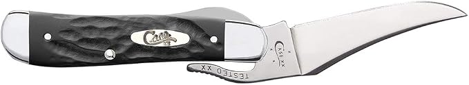 Case XX WR Pocket Knife Rough Black Jigged Synthetic Russlock Item #18224 - (61953L SS) - Length Closed: 4 1/4 Inches …