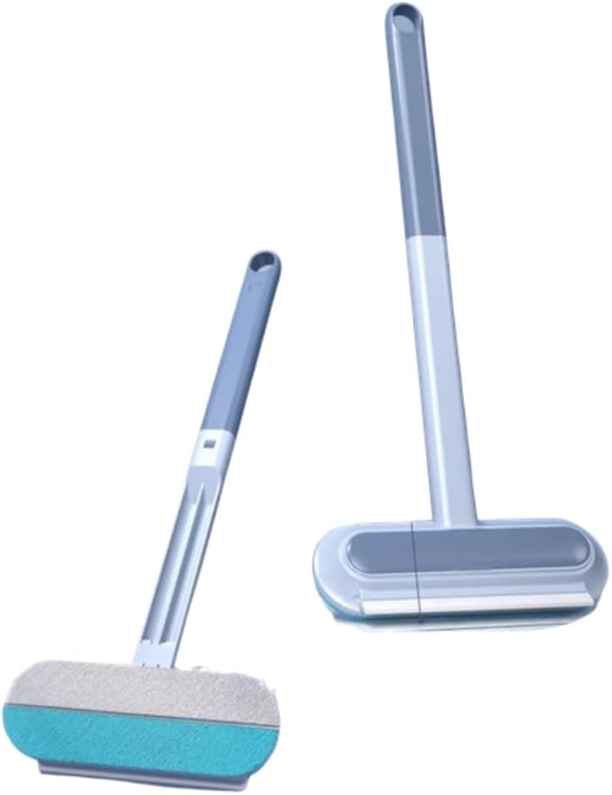 Pet Hair Remover Tool for Cats & Dogs, Reusable Lint Remover for Furniture, Sofa, Bed & Carpet, Long Handle Fur Cleaner Brush, No Adhesive, Eco-Friendly 18 in (46cm)