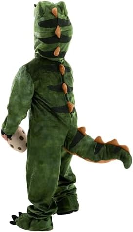 Spooktacular Creations Halloween Realistic T.rex Costume Outfit Dinosaur Jumpsuit with Egg