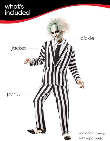 Rubies at Party City Beetlejuice: Beetlejuice Costume for Adults, Men's Costume