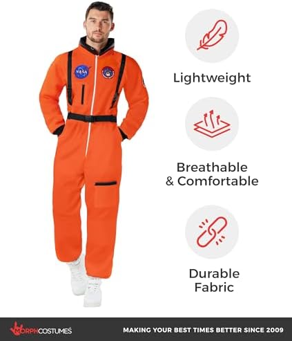 Morph, Astronaut Costume Men, Space Suit, Halloween Costumes for Men