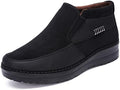COSIDRAM Mens Shoes Winter Snow Boots Slip On Warm Cotton Padded Loafers