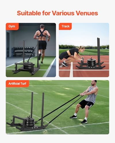 VEVOR Weight Sled,Workout Sled for Push-Pull Running & Strength Training