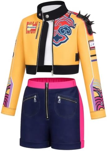 Kids Golden Pop Singer Costume Girls Halloween Costumes Outfit & Accessory