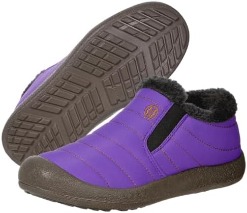 Eagsouni Womens Mens Snow Boots Winter Slip On Shoes